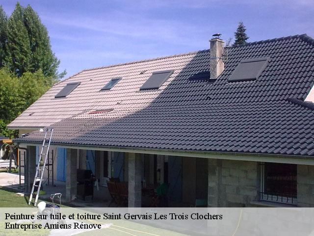 Peinture sur tuile et toiture  saint-gervais-les-trois-clochers-86230 Entreprise Amiens Rénove